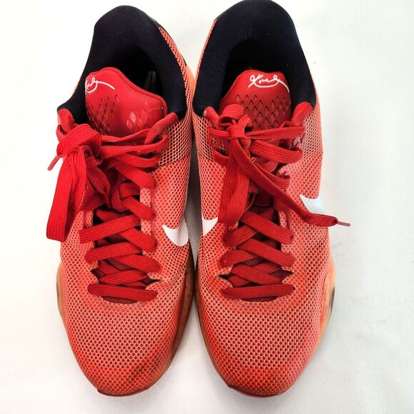 2015 Nike Kobe 10 X MAJORS Hot Lava Crimson Sneaker 705317-616 Mens Size 9 - Picture 10 of 16